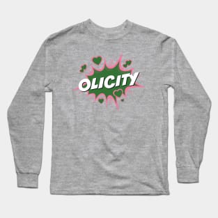 Olicity - Pink & Green Action Bubble Long Sleeve T-Shirt